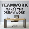 Teamwork Quote Wall Decal: Motivational Office Decor