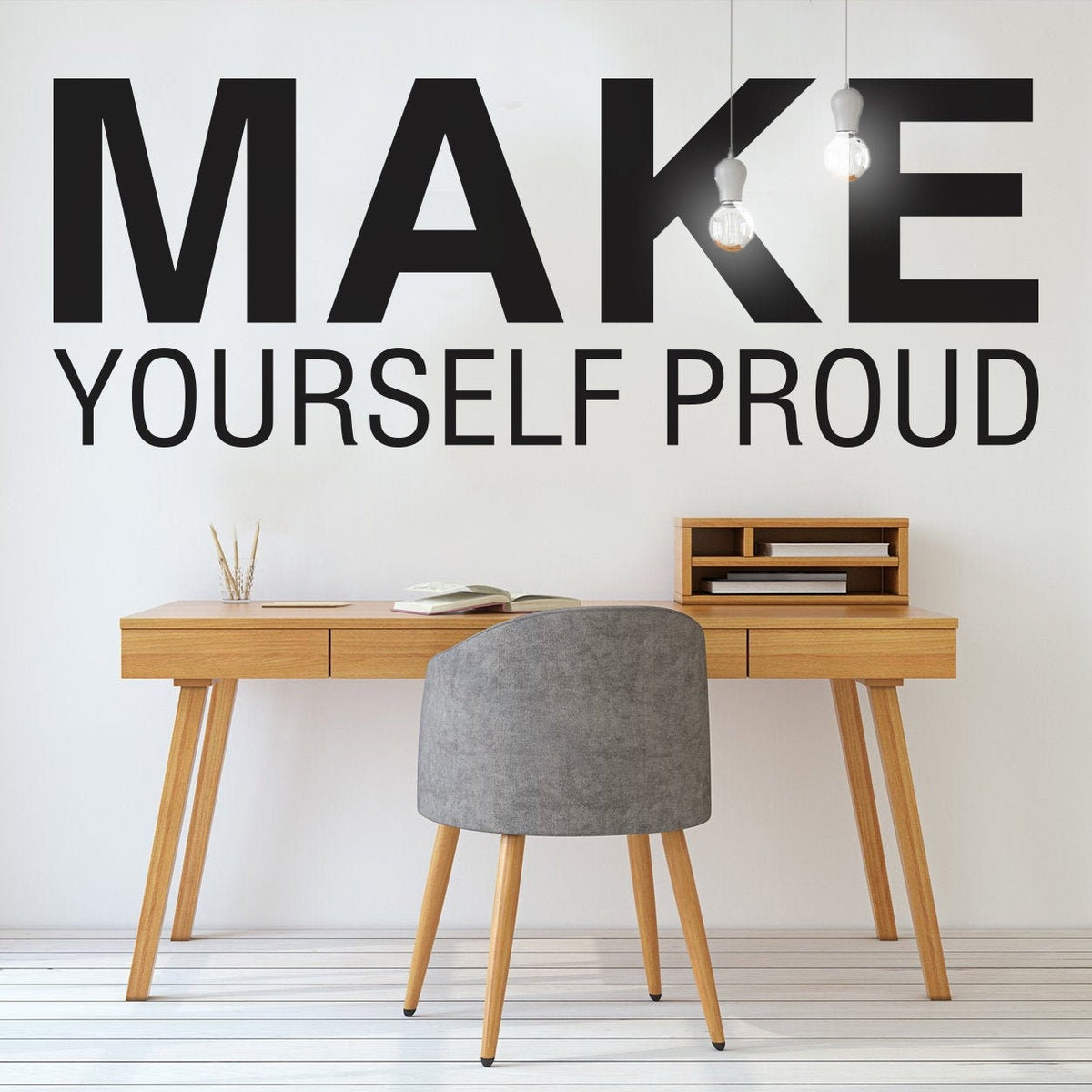 Motivational Office Wall Decal: Inspiring Quote Decor