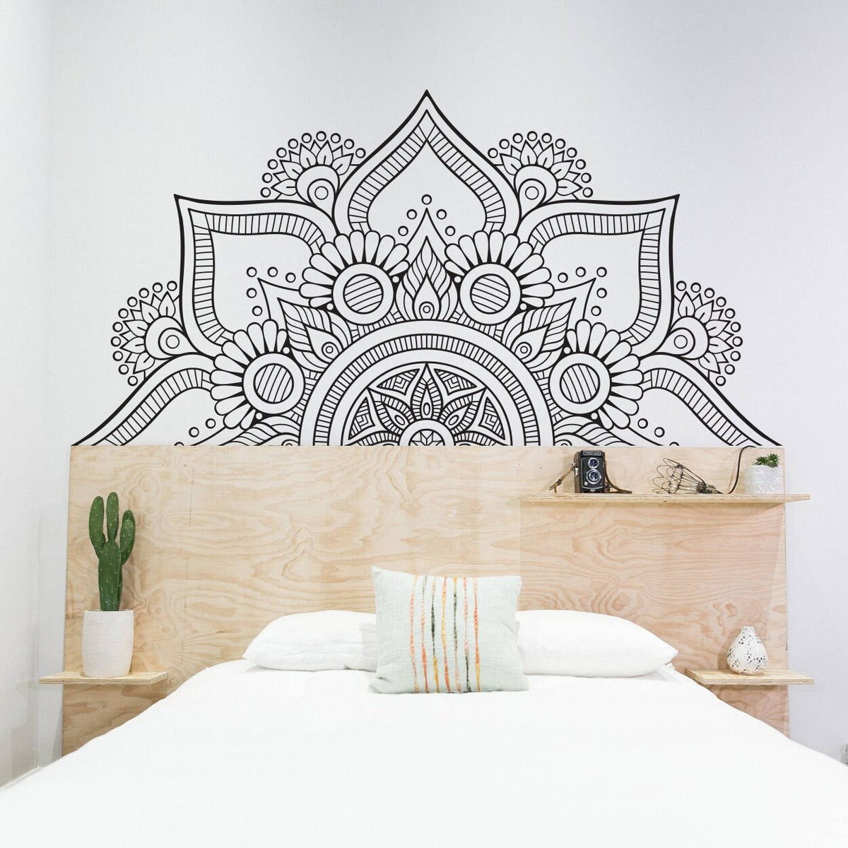 Sacred Geometry Mandala Wall Decal: Boho Vinyl Wall Art