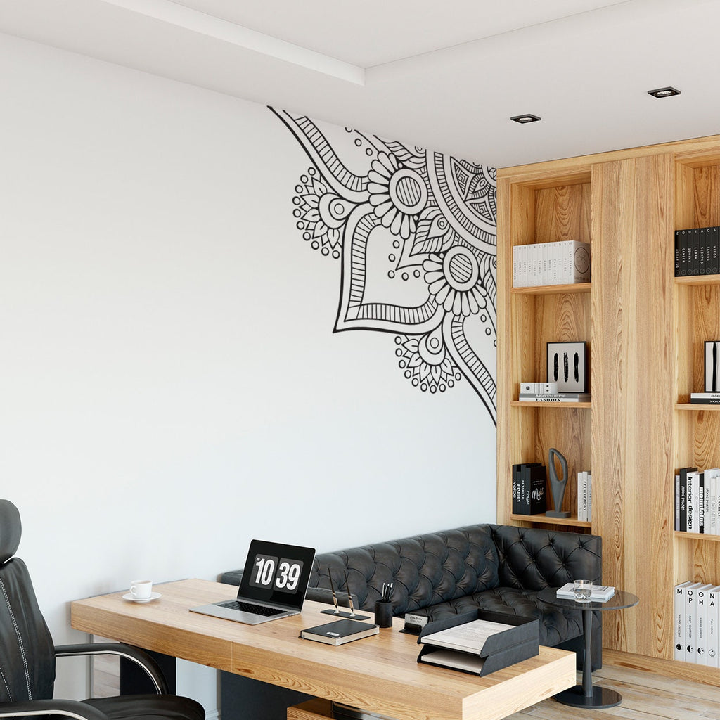 Sacred Geometry Mandala Wall Decal: Boho Vinyl Wall Art