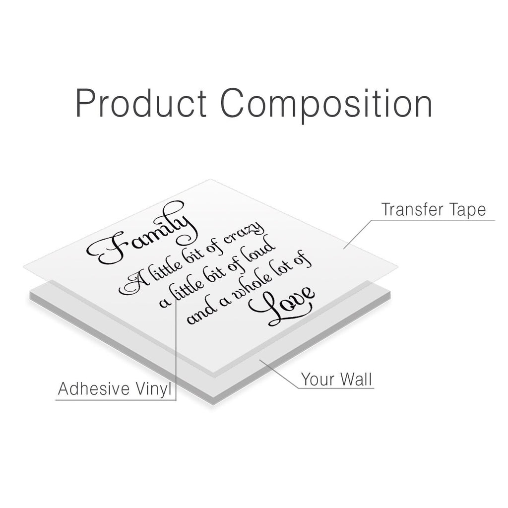 Family Love Quote Wall Decal: Home Decor Art Sticker