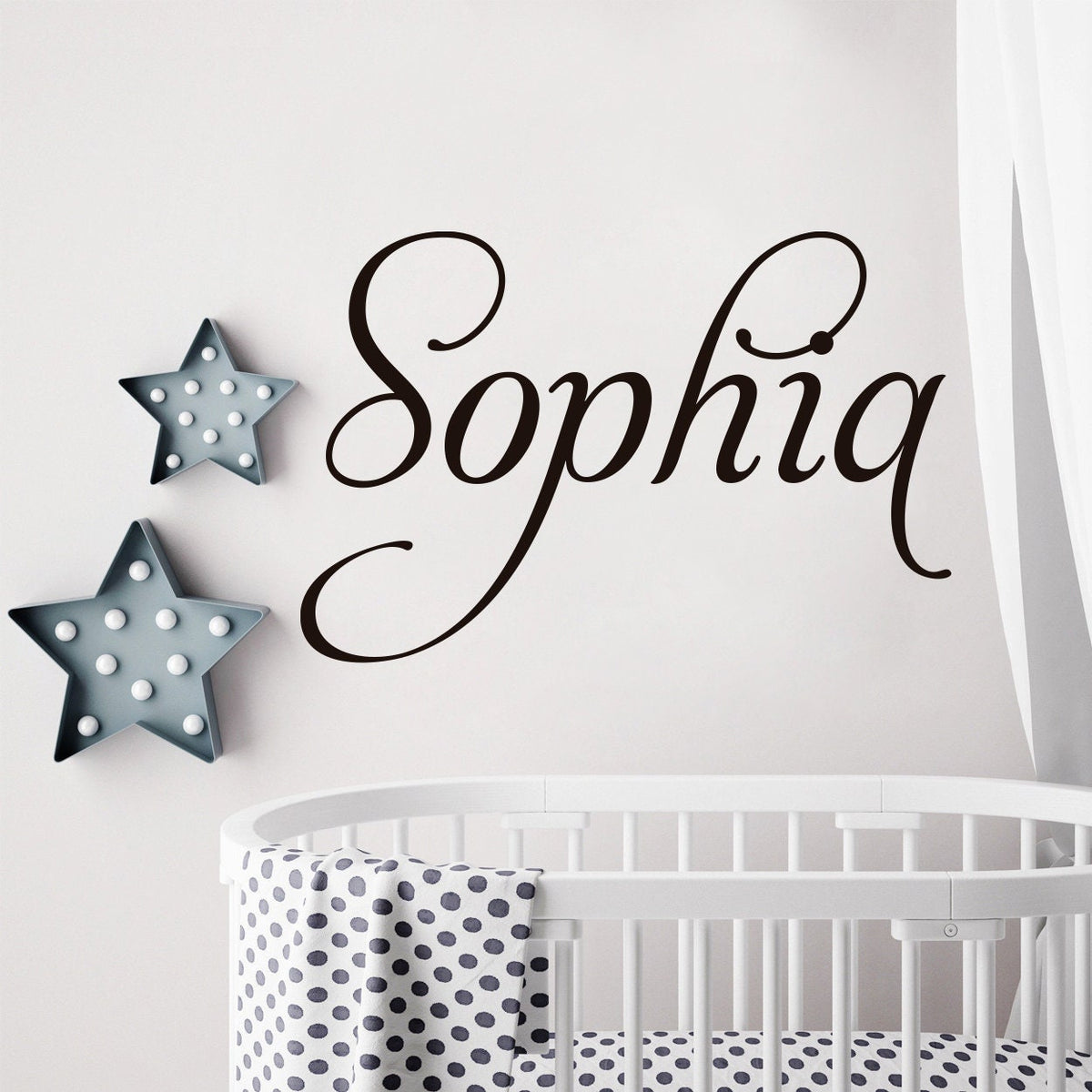 Personalized Name Vinyl Wall Decal | Minimalist Nursery Decor | Kids Room Makeover