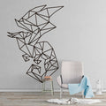 Geometric Dragon Wall Decal: Modern Art Sticker