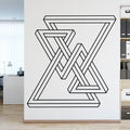 Geometric Triangle Wall Decal: Modern Office Decor