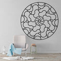 Minimalist Mandala Wall Decal: Geometric Sacred Geometry Art