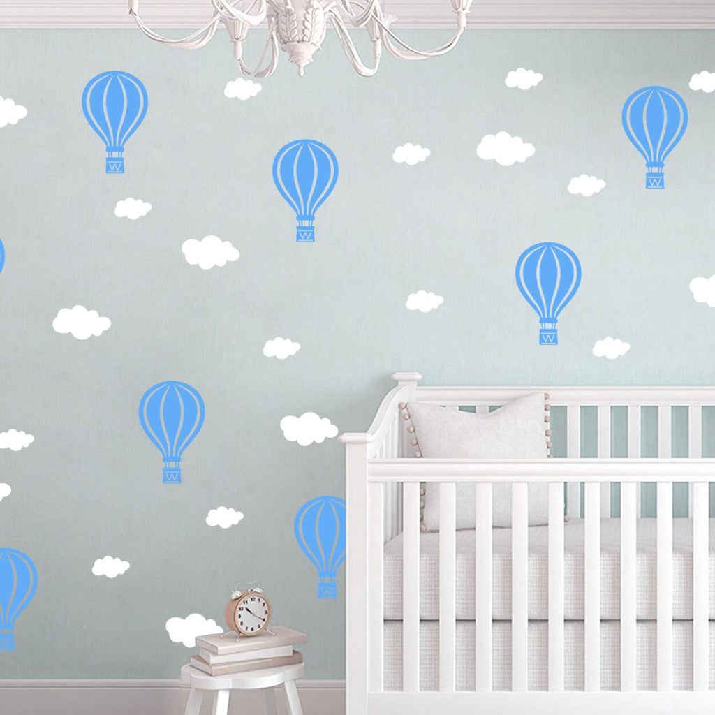 Hot Air Balloon Nursery Wall Decals: Baby Room Decor