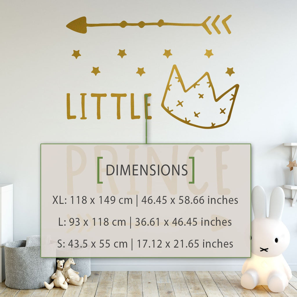 Little Prince Nursery Wall Decal: Baby Boy Room Decor