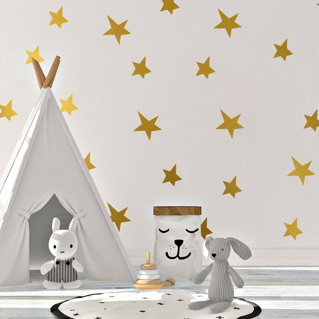 Star Nursery Wall Decals, Baby Room Decor, Removable Vinyl Stickers