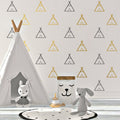 Tee Pee Wall Decals: Nursery Decor, 30 Pack (4x4 in)