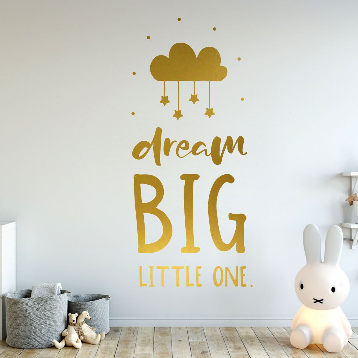 Dream Big Nursery Wall Decal, Baby Room Decor