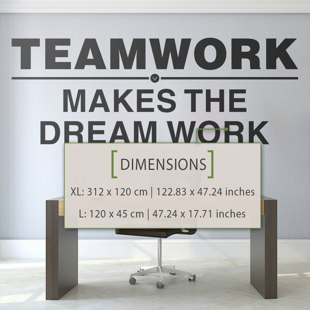 Teamwork Quote Wall Decal: Motivational Office Decor