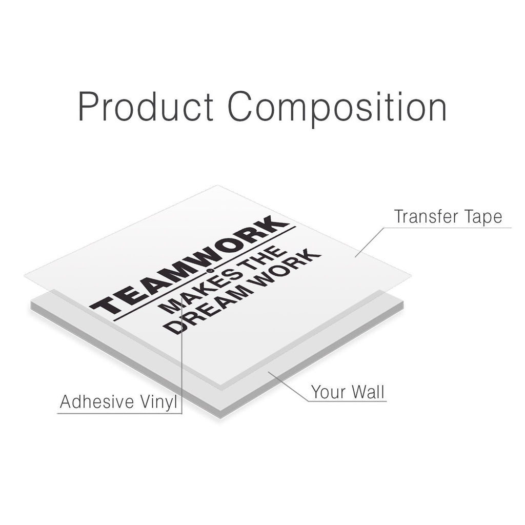 Teamwork Quote Wall Decal: Motivational Office Decor