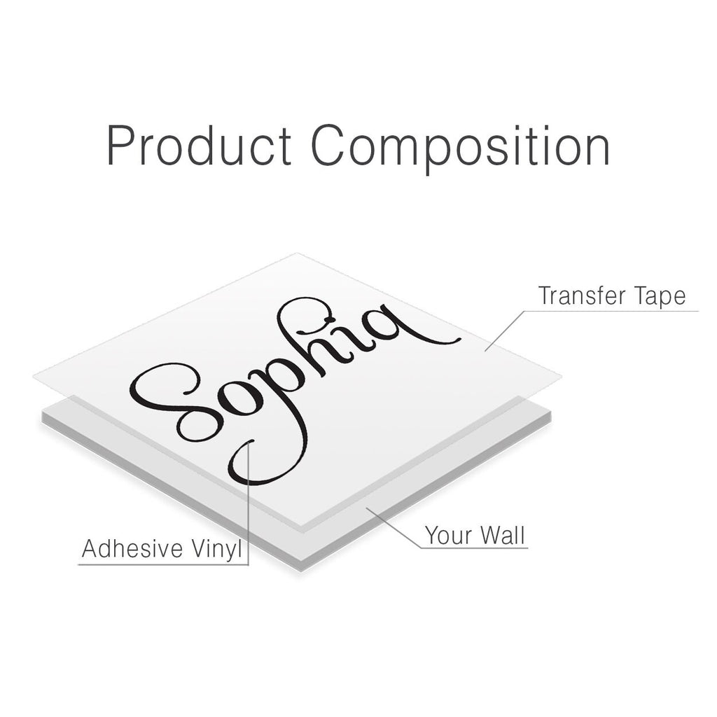 Personalized Name Vinyl Wall Decal | Minimalist Nursery Decor | Kids Room Makeover