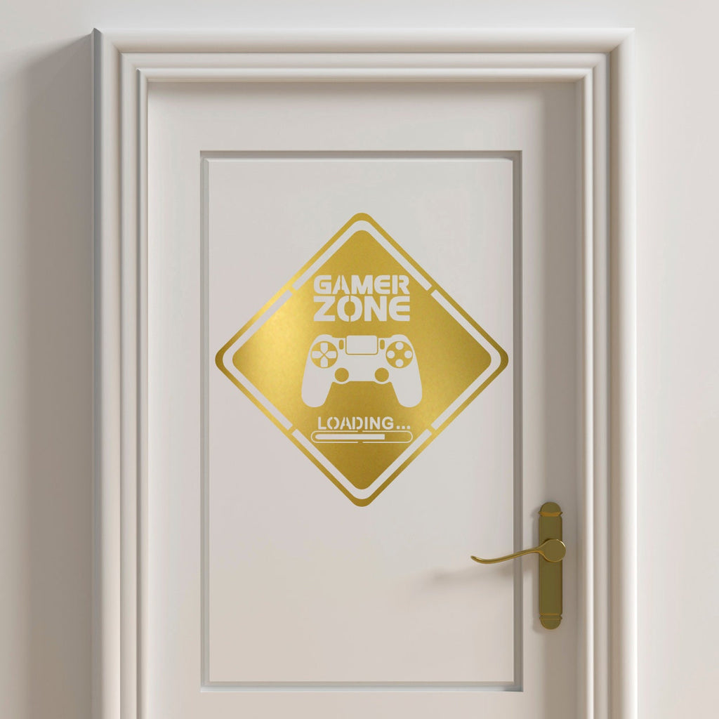 Gamer Zone Wall Decal, Kids Gamer Room Decor, Controller Vinyl Sticker