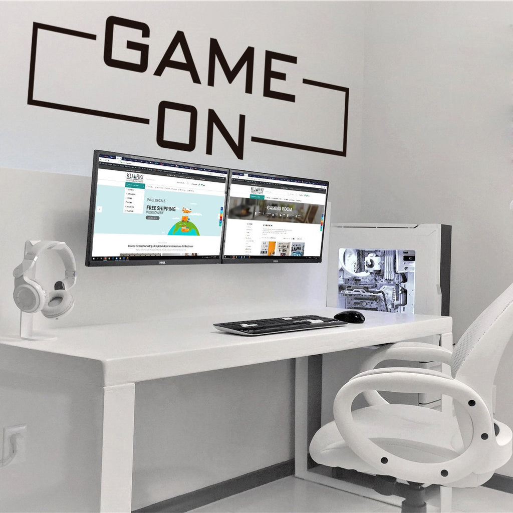 Game On Wall Decal, Gamer Room Decor, Gaming Setup Sticker, Minimalist Vinyl Art