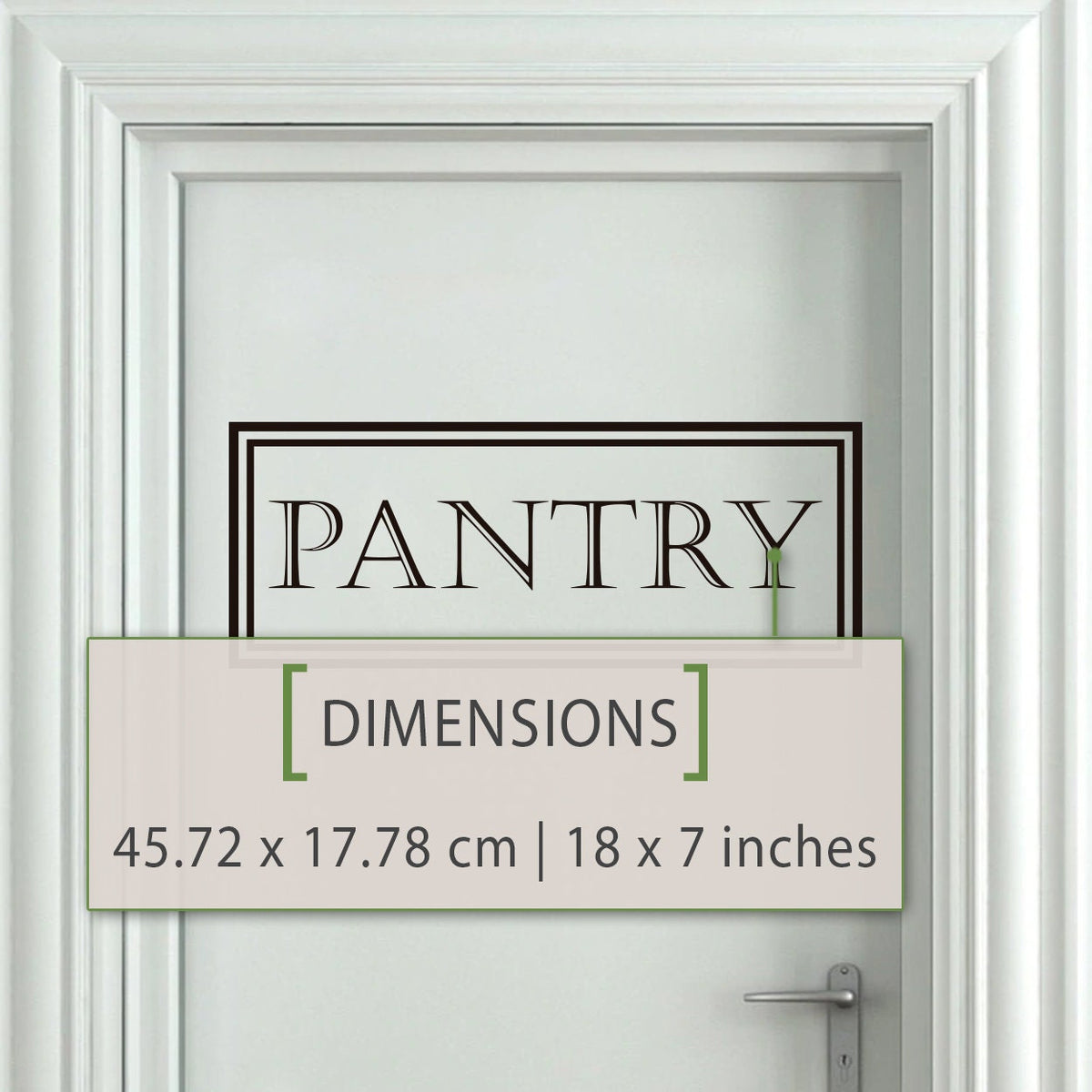 Pantry Door Vinyl Decal: Farmhouse Kitchen Organization