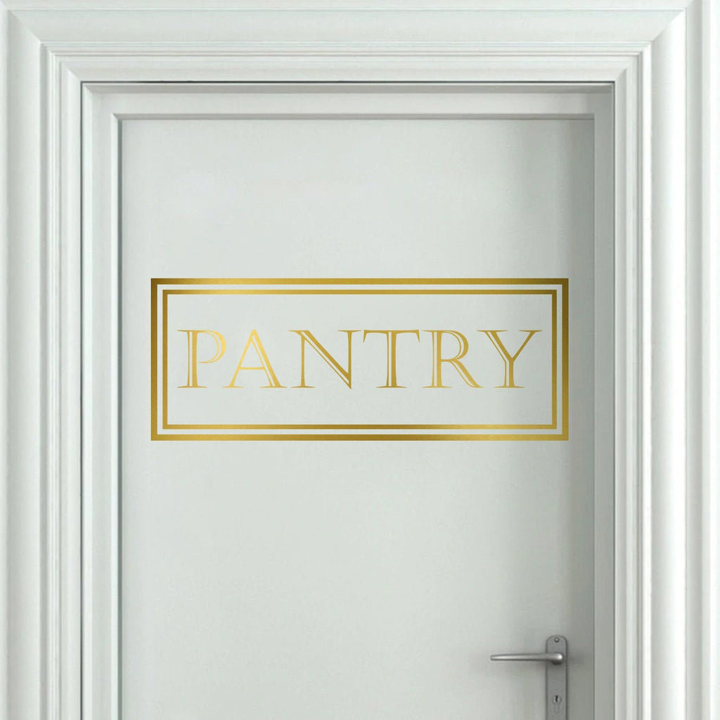 Pantry Door Vinyl Decal: Farmhouse Kitchen Organization