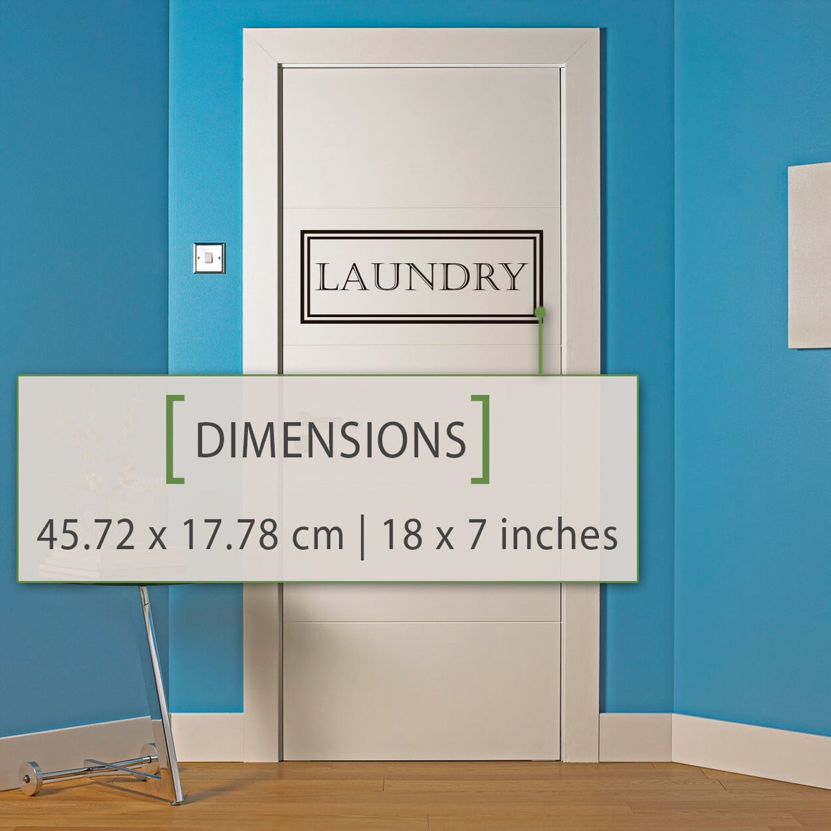 Laundry Room Door Decal: Modern Vinyl Sticker, Organization Decor