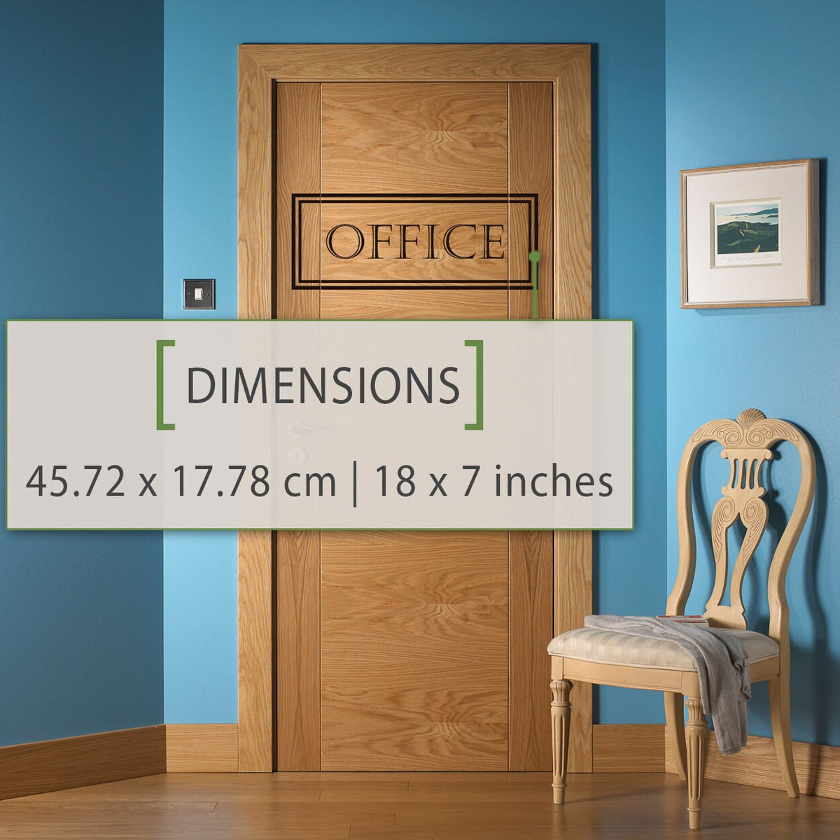 Office Door Vinyl Decal: Home Office Decor, Organization Sticker