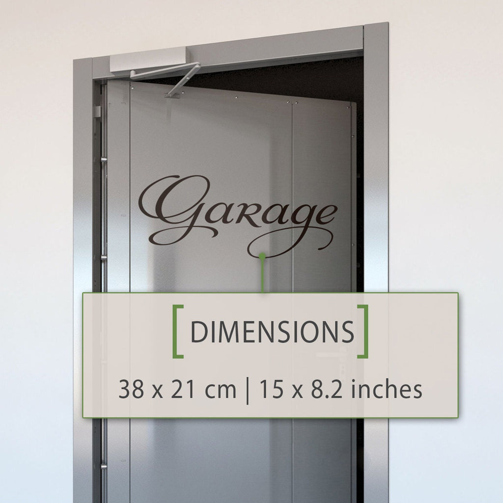 Garage Door Vinyl Decal: Home Decor Sticker