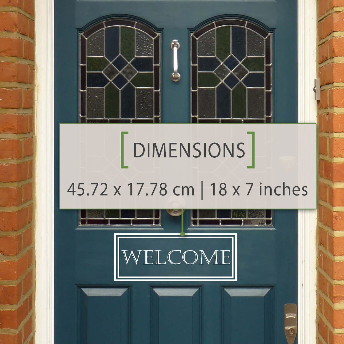 Welcome Door Decal: Hello Vinyl Lettering, Front Door Decor