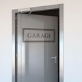 Garage Door Vinyl Decal: Organization Sticker, Garage Decor (18x7 inches)