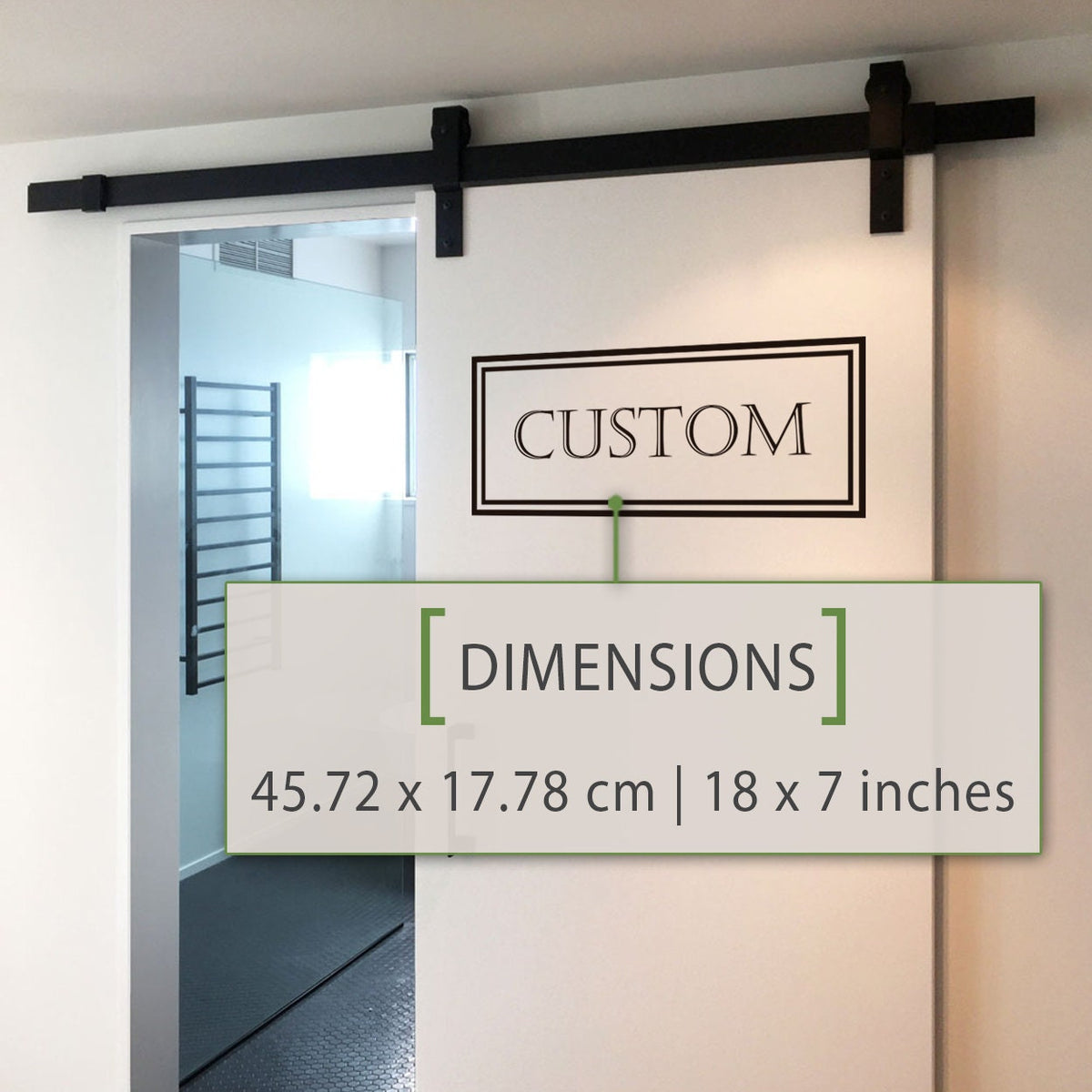 Custom Text Vinyl Door Decal: Personalized Wall Sticker