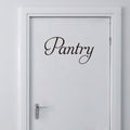 Pantry Door Vinyl Decal: Traditional Kitchen Decor