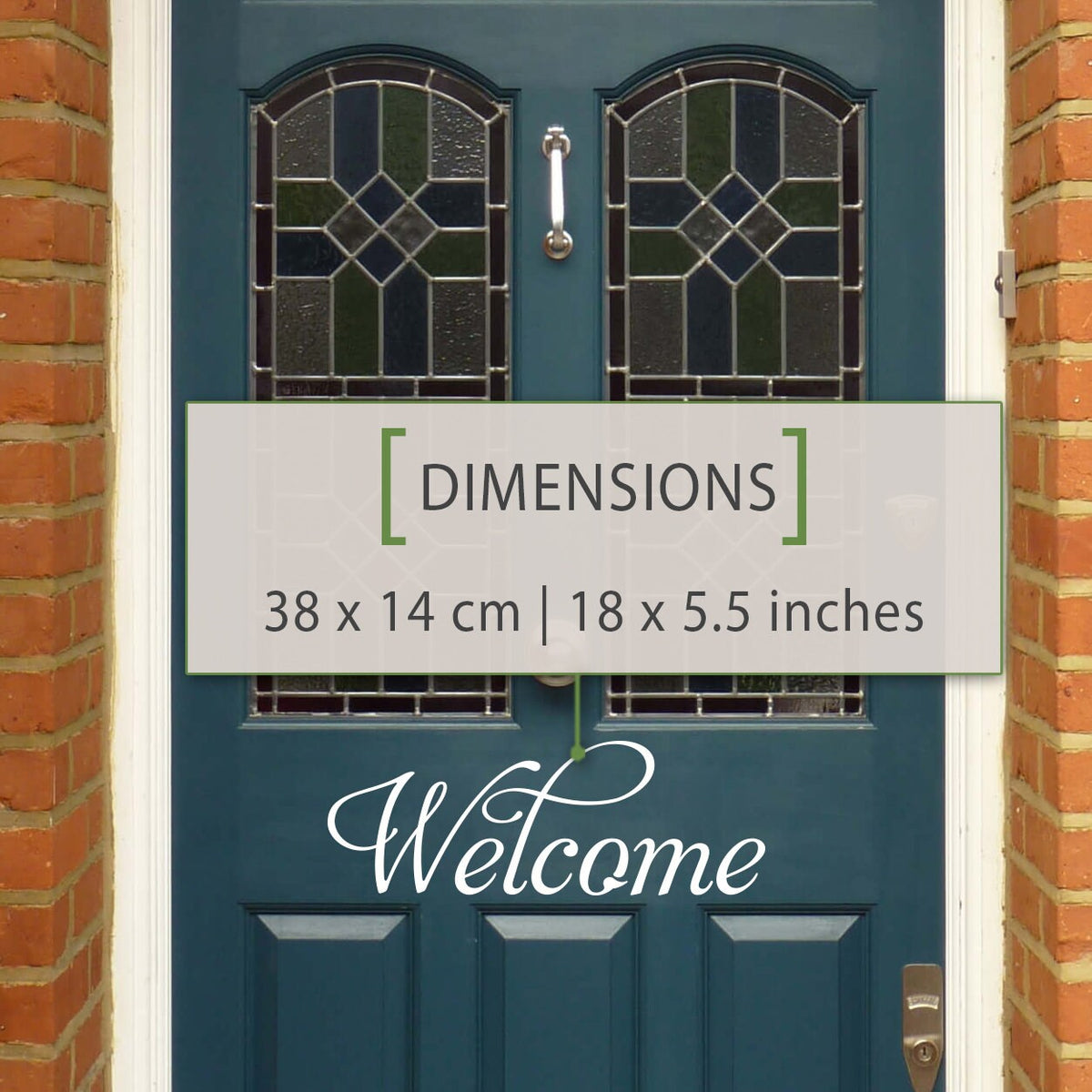 Welcome Vinyl Decal: Door Sticker, Home Decor, Gift