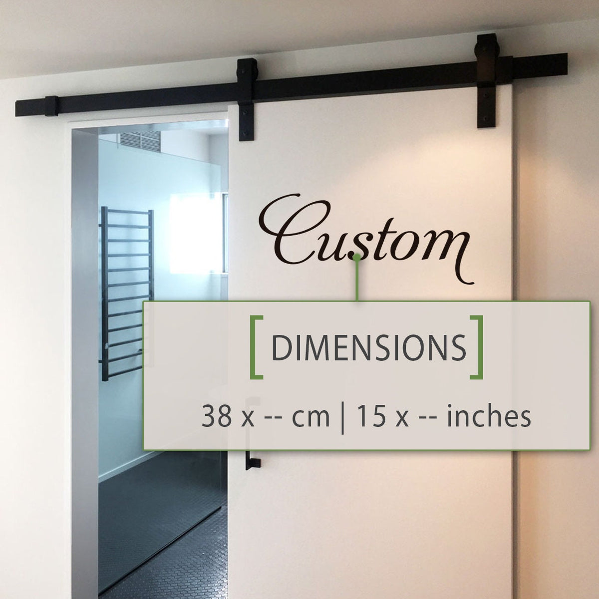 Custom Text Vinyl Decal: Personalized Door Sticker