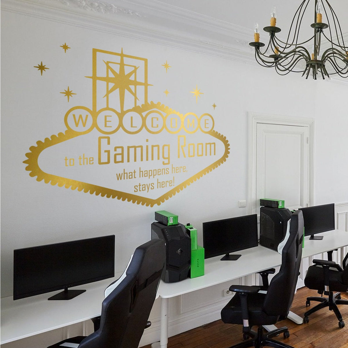 Welcome to the Gaming Room Wall Decal, Gamer Room Decor, Vinyl Wall Sticker