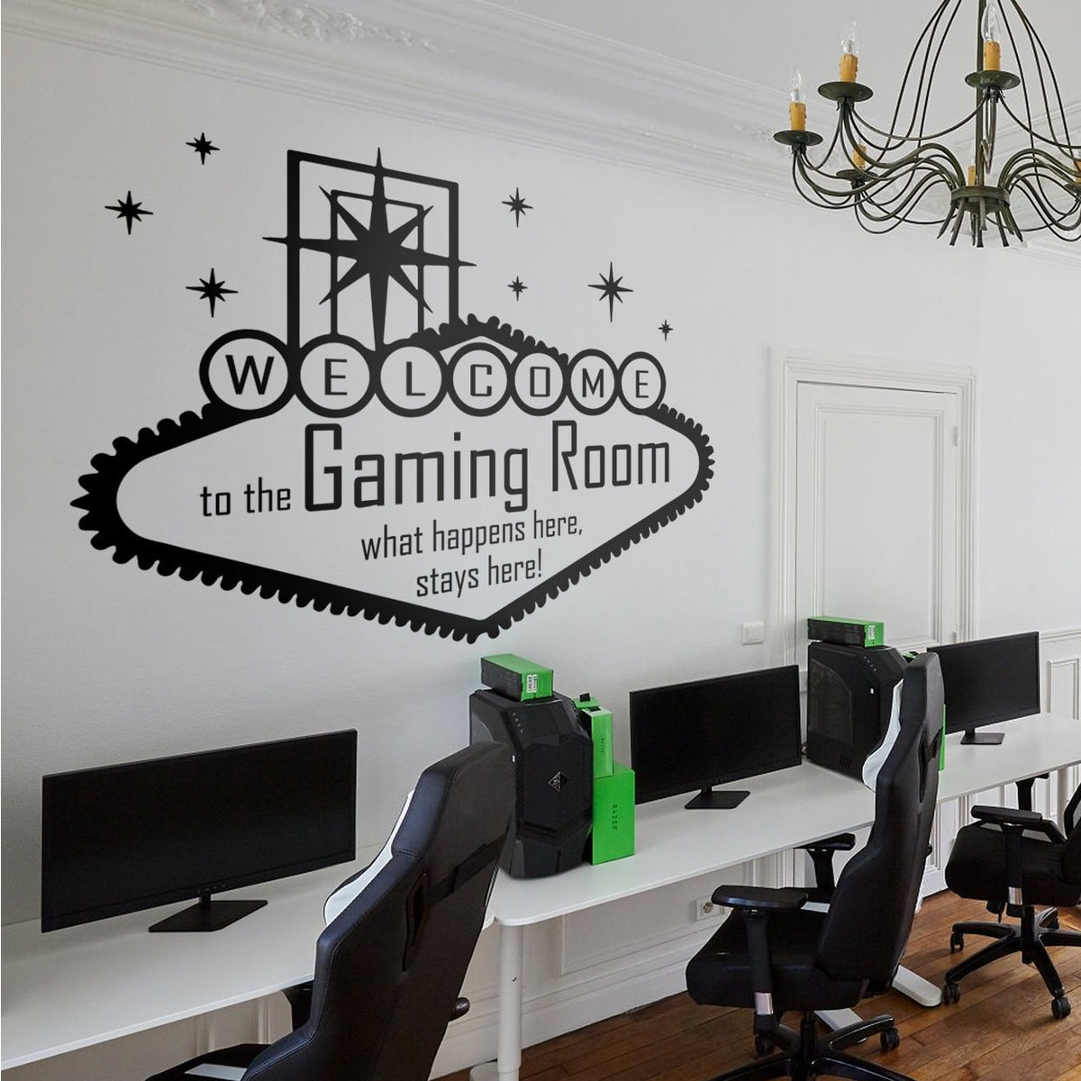 Welcome to the Gaming Room Wall Decal, Gamer Room Decor, Vinyl Wall Sticker
