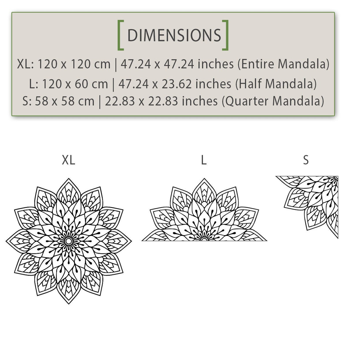 Sacred Geometry Mandala Wall Decal: Bohemian Home Decor