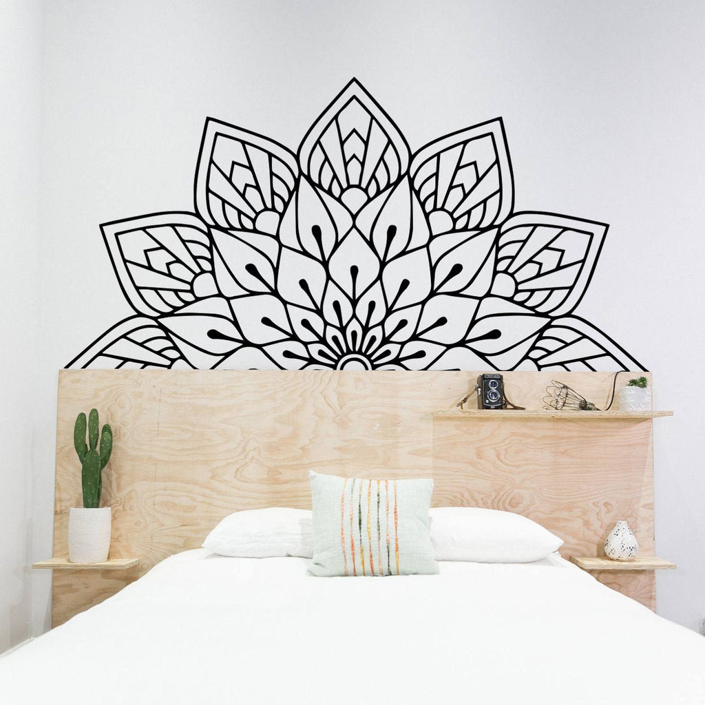 Sacred Geometry Mandala Wall Decal: Bohemian Home Decor
