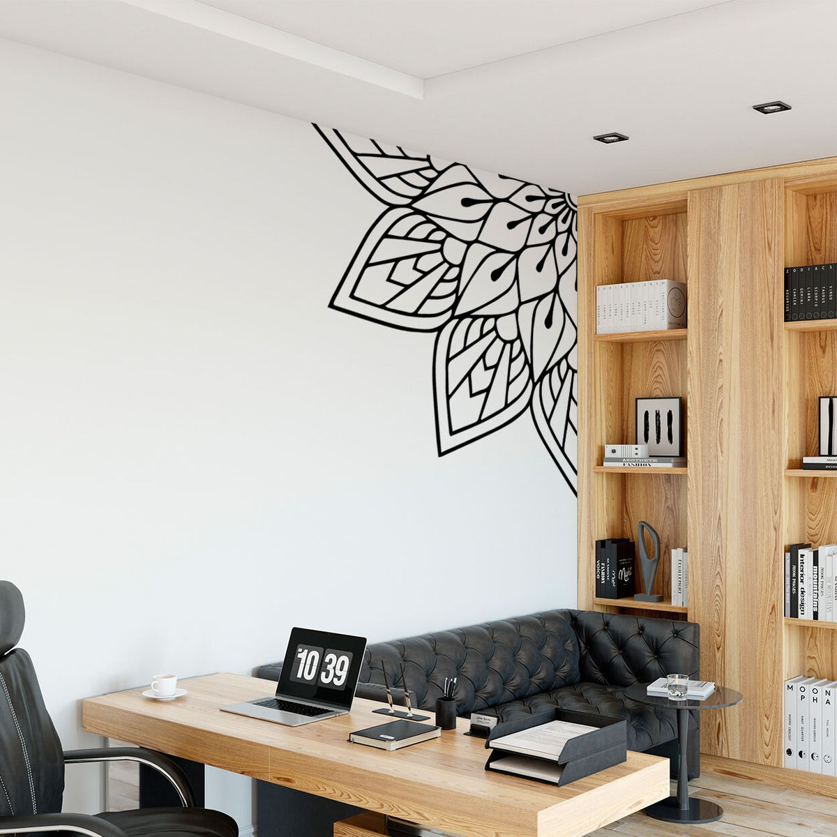 Sacred Geometry Mandala Wall Decal: Bohemian Home Decor