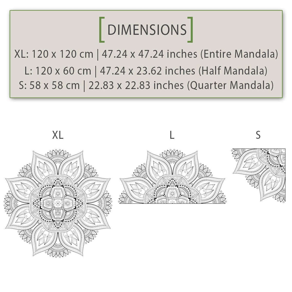 Sacred Geometry Mandala Wall Decal: Bohemian Wall Art