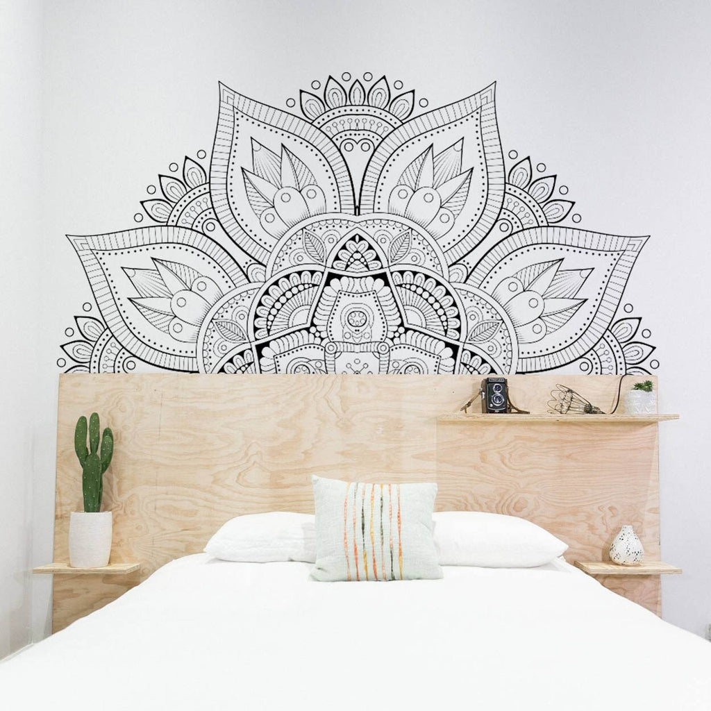 Sacred Geometry Mandala Wall Decal: Bohemian Wall Art