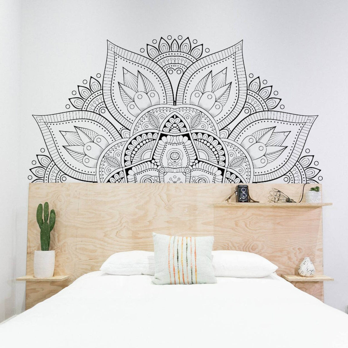 Sacred Geometry Mandala Wall Decal: Bohemian Wall Art