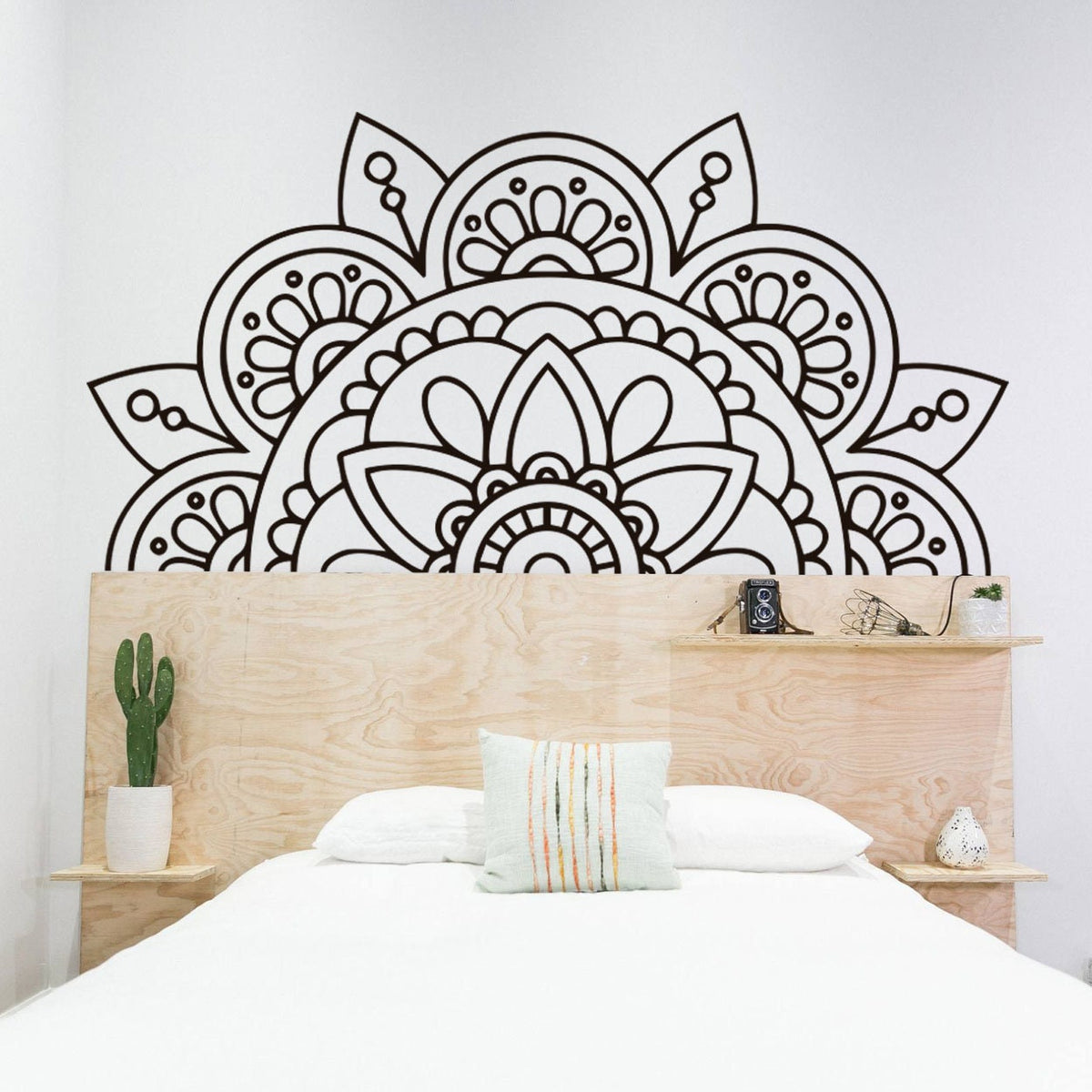 Mandala Wall Sticker: Bohemian Wall Art Decor