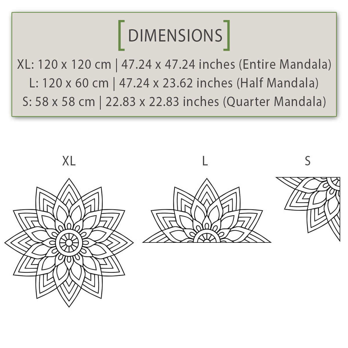 Flower Mandala Wall Decal: Bohemian Wall Art