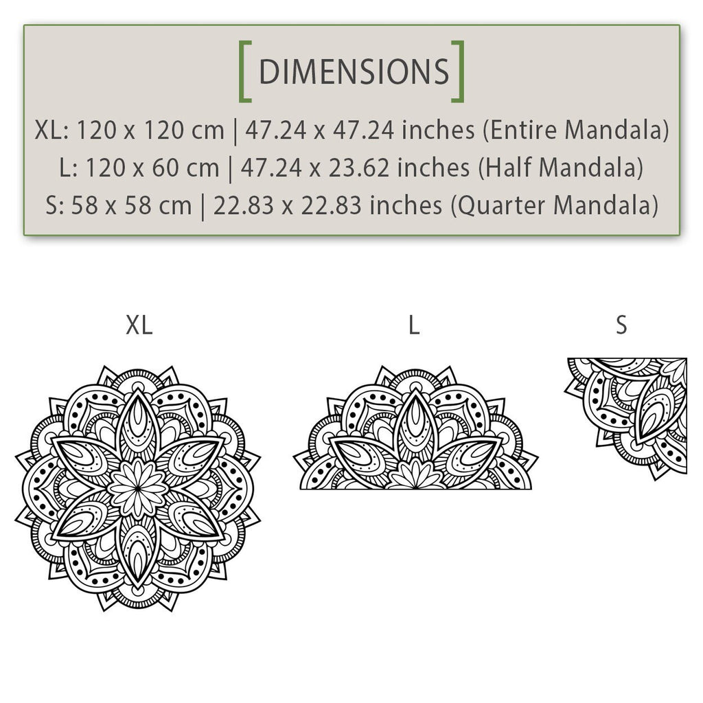Mandala Wall Decal: Sacred Geometry Wall Art Sticker