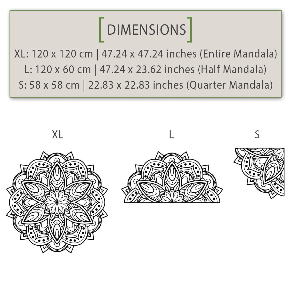 Mandala Wall Decal: Sacred Geometry Wall Art Sticker