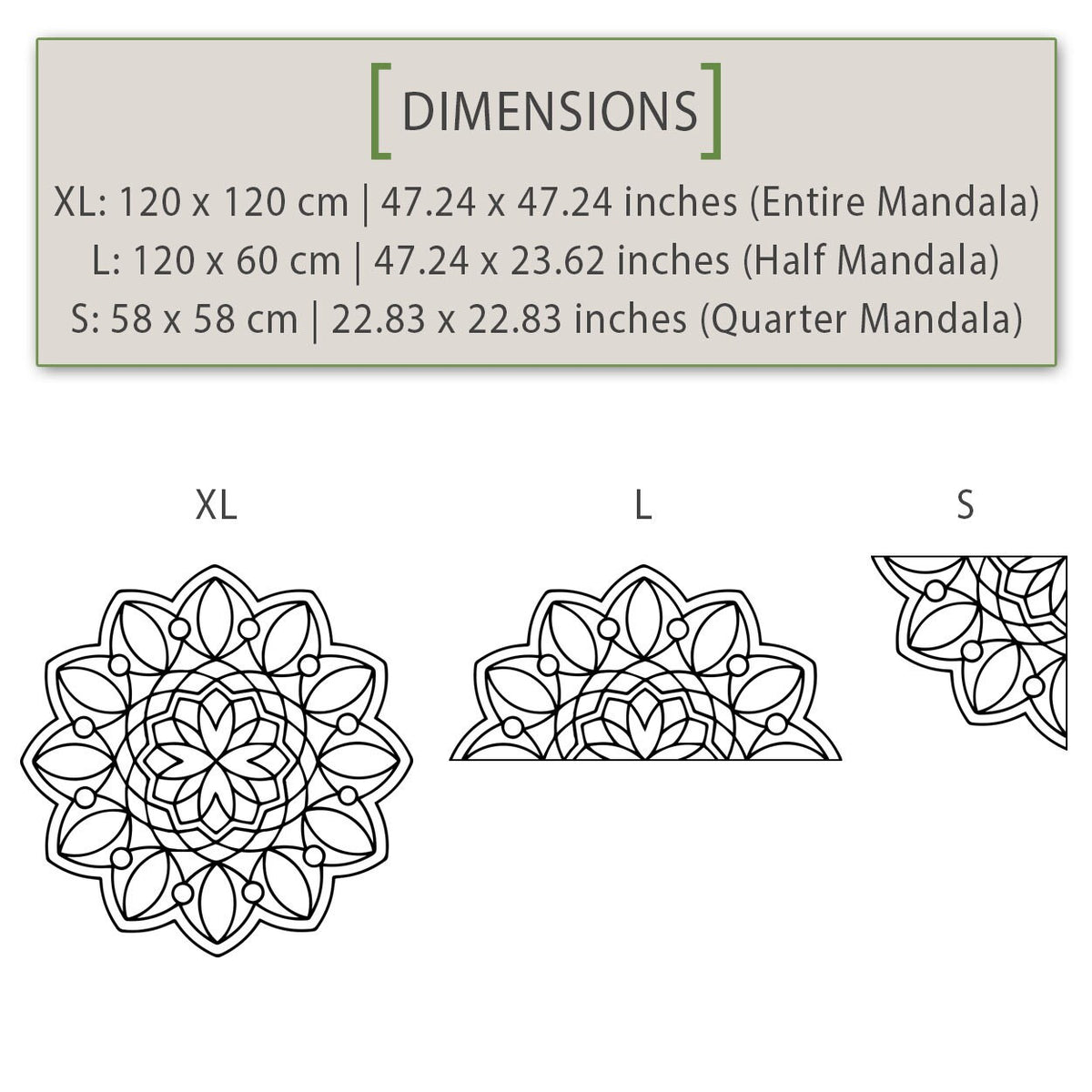 Minimalist Mandala Wall Decal: Geometric Scandinavian Decor