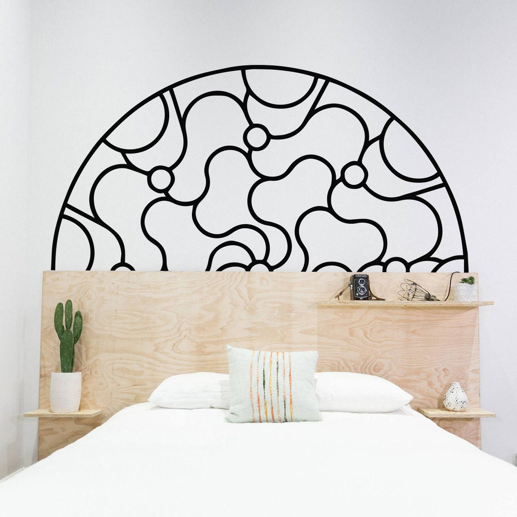 Minimalist Mandala Wall Decal: Geometric Sacred Geometry Art