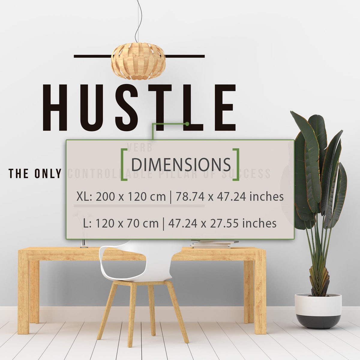 Hustle Definition Vinyl Wall Decal: Inspiring Office Decor