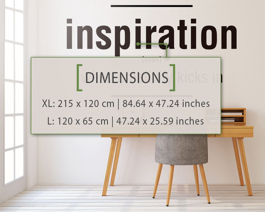 Inspiration Definition Wall Decal: Office, Gym Decor