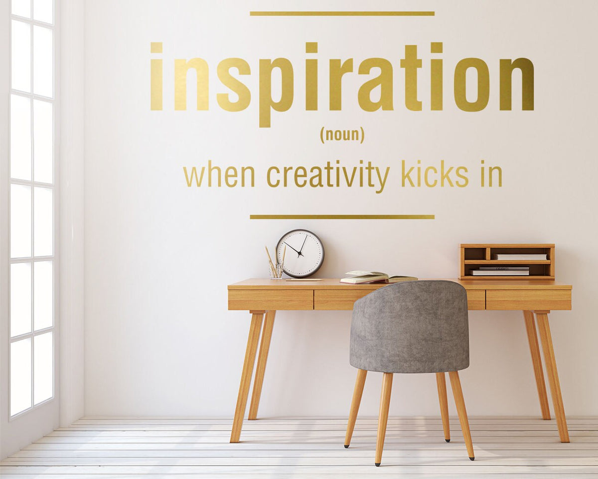 Inspiration Definition Wall Decal: Office, Gym Decor
