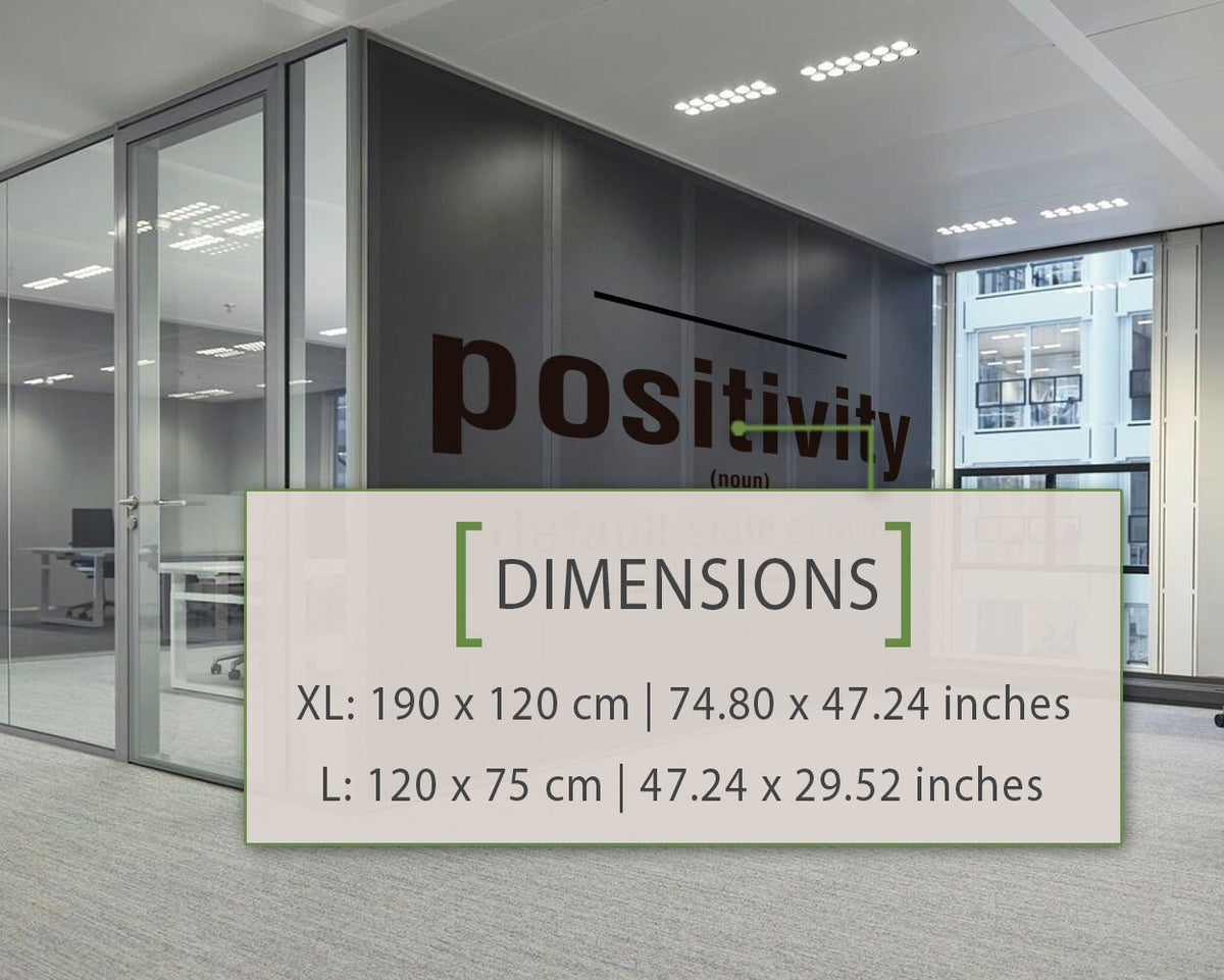 Positivity Wall Decal: Office & Gym Decor