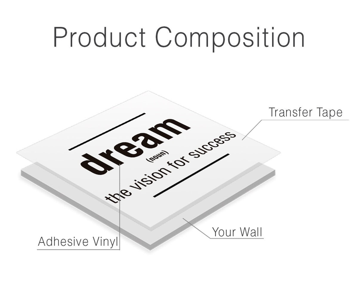 Dream Office Wall Decal: Inspiring Motivational Art