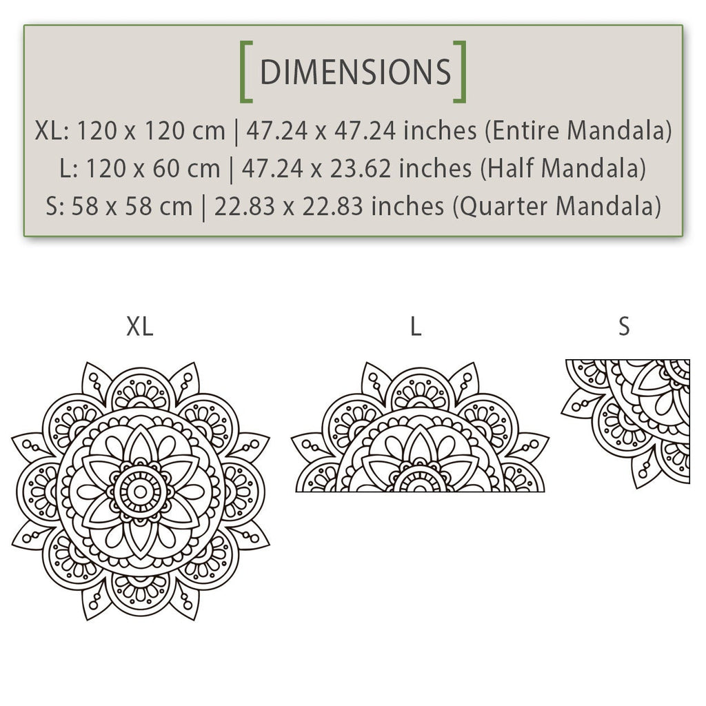 Mandala Wall Sticker: Bohemian Wall Art Decor